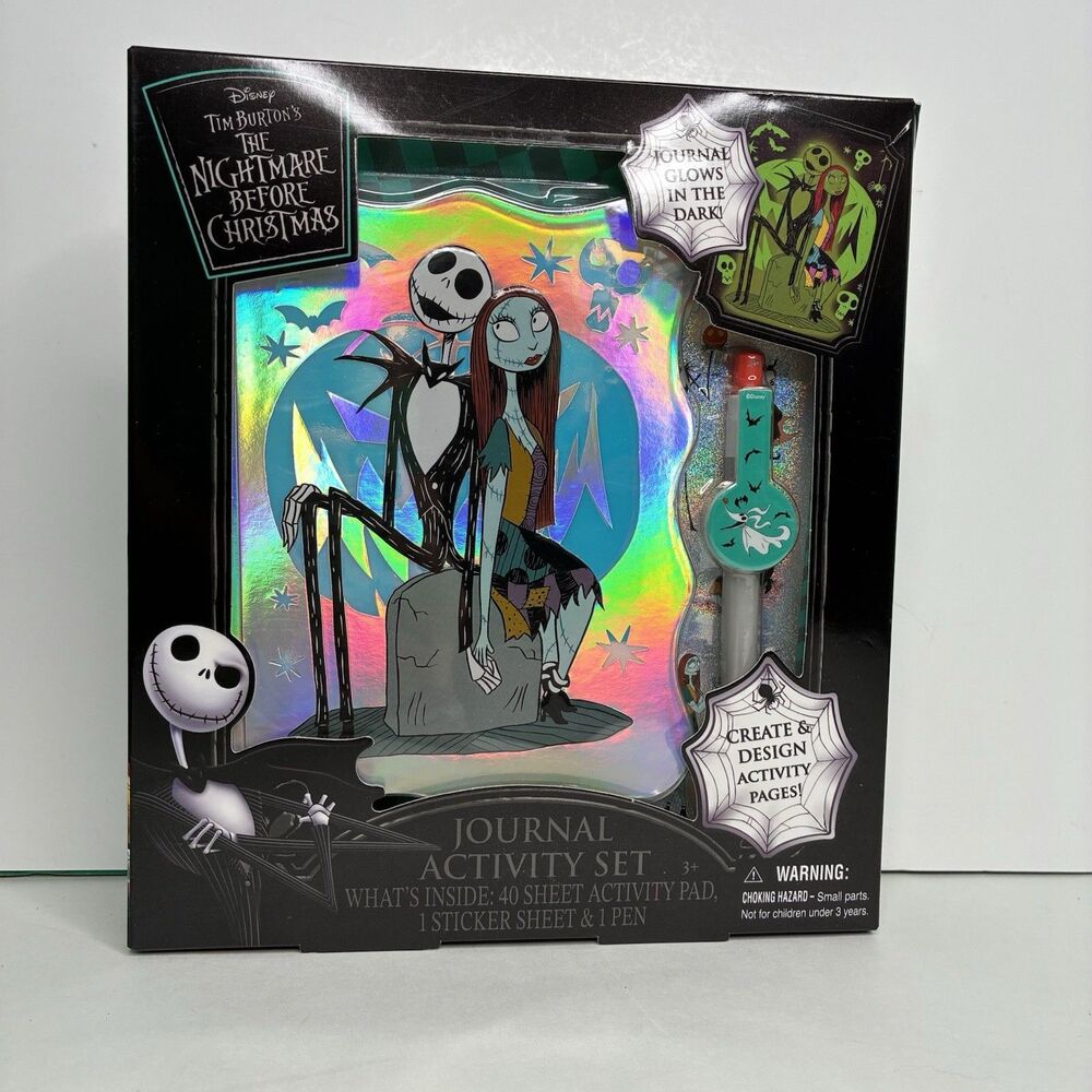 Tim Burton's The Nightmare Before Christmas Journal Activity Set New in Box